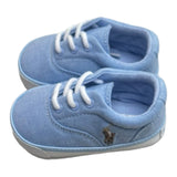 Ralph Lauren, footwear, Ralph Lauren - Pale blue textile baby shoes, trainer style