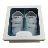 Ralph Lauren, footwear, Ralph Lauren - White faux leather baby shoes, trainer style, velcro