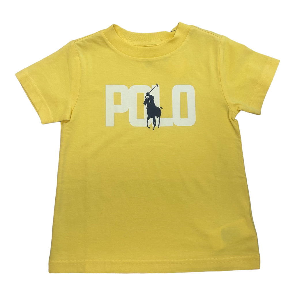 Ralph Lauren, Tops, Ralph Lauren - Crew neck Lemon T-shirt with POLO front print