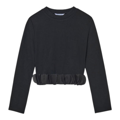 Mayoral - Black knit crop top