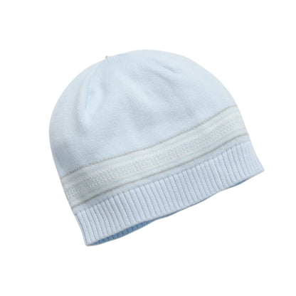 Emile et Rose - Light blue knitted, bear patterned, all in one with hat, Harry