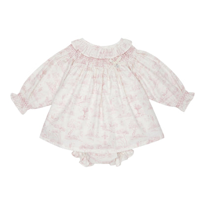 Deolinda - Dress, Pink garden print