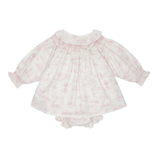 Deolinda - Dress, Pink garden print