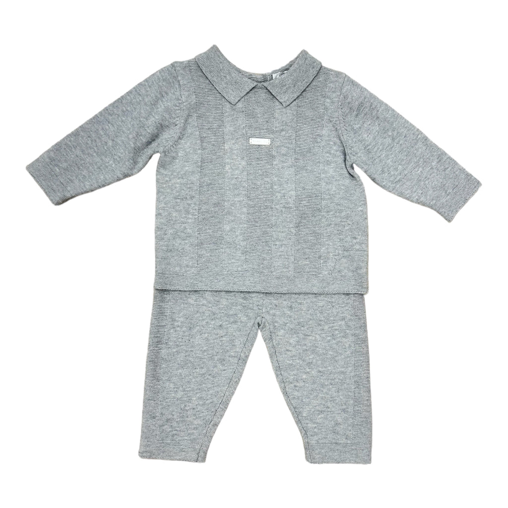 blues baby, outfits, blues baby - 2 piece knit set, Grey