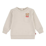 Levi's, T-shirts, Levi's - Cream sweat top with Teddy pocket detail