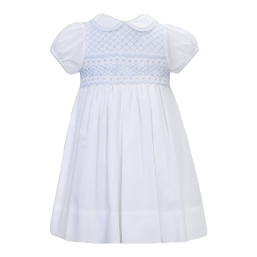 Sarah Louise, dresses, Sarah Louise - Traditional Hand smocked white sundress, 013226