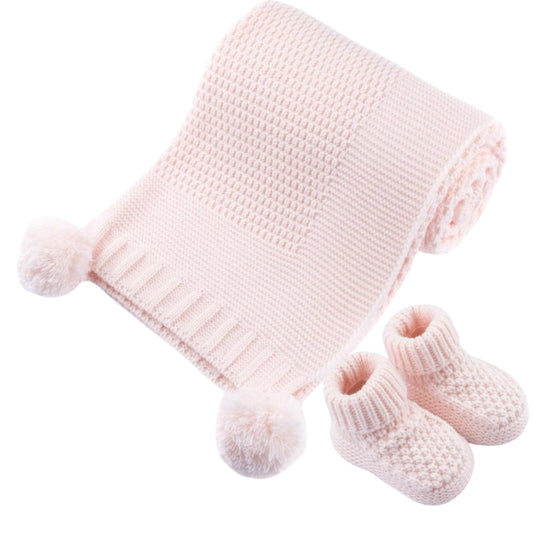 Betty - Blanket & Booties, pink