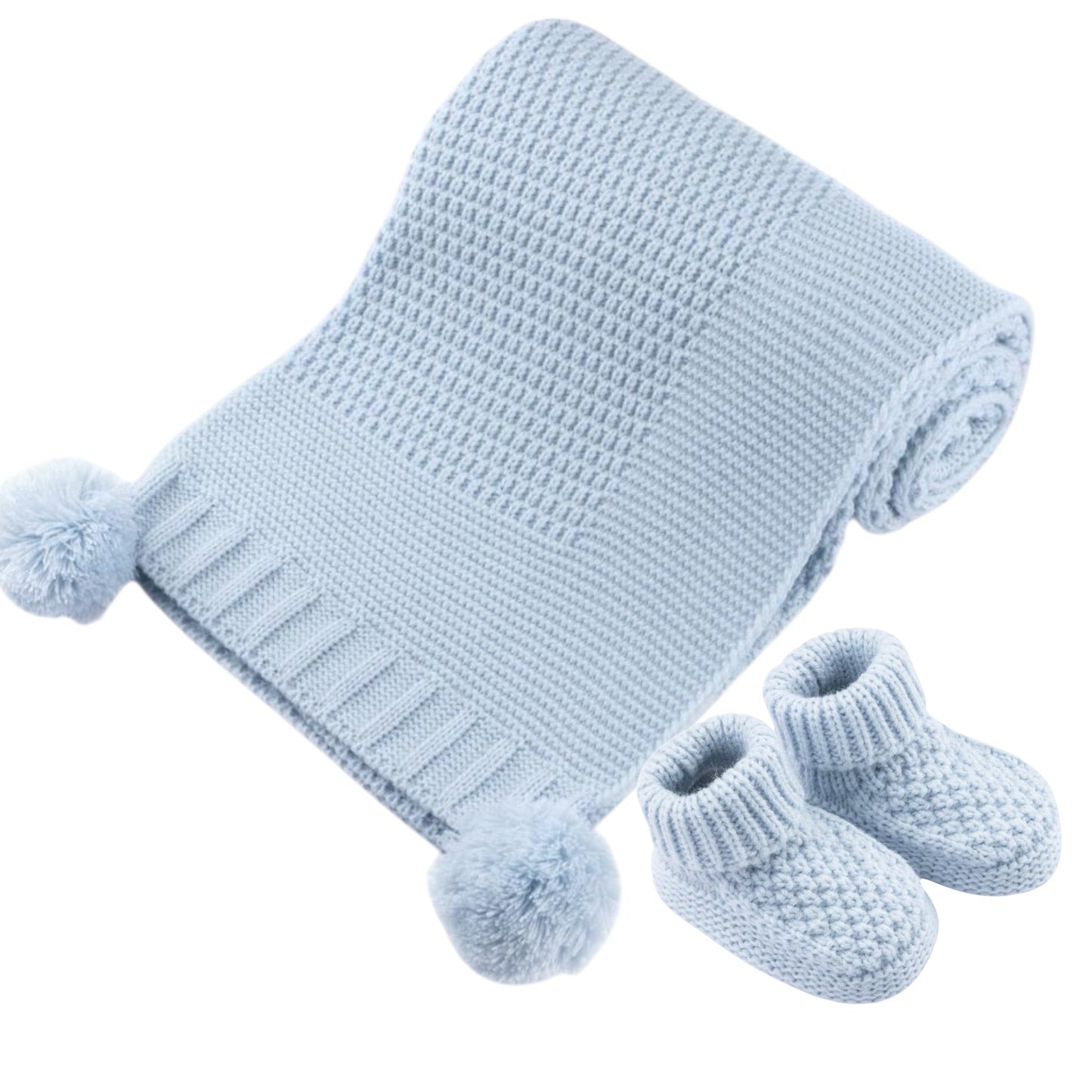 Betty - Blanket & Booties, blue