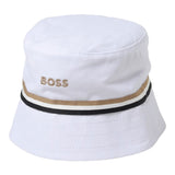 Boss, Hats, Boss - Reversible bucket hat, white / tan, J50912