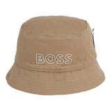 Boss, Hats, Boss - Reversible bucket hat, white / tan, J50912