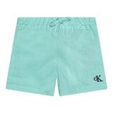 Calvin Klein, 2 piece outfits, Calvin Klein - 2 piece aqua linen shorts outfit