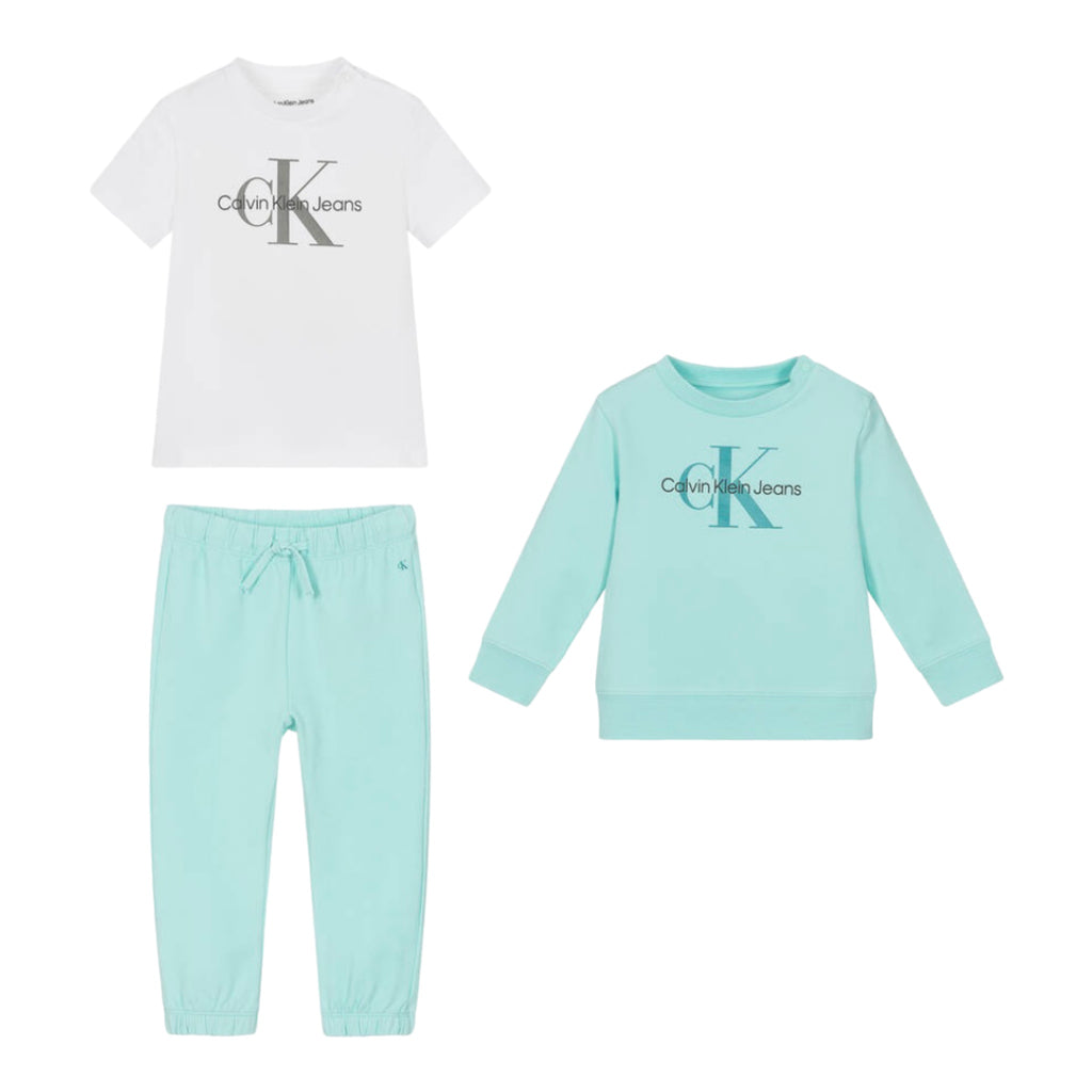 Calvin Klein, 3 piece outfits, Calvin Klein - Aqua 3 piece set