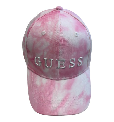 Guess, Hats, Guess - pink tie-dye sun cap