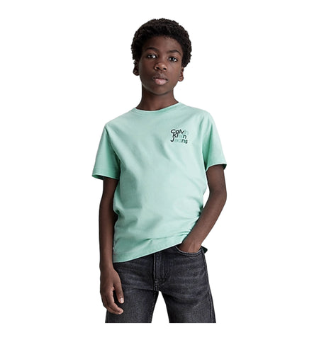 Calvin Klein, T-shirts, Calvin Klein - Aqua crew neck T-shirt