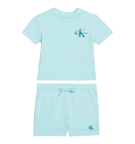 Calvin Klein - Aqua 2 piece shorts set
