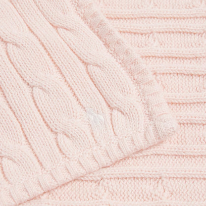 Ralph Lauren - Cable knit blanket in light pink