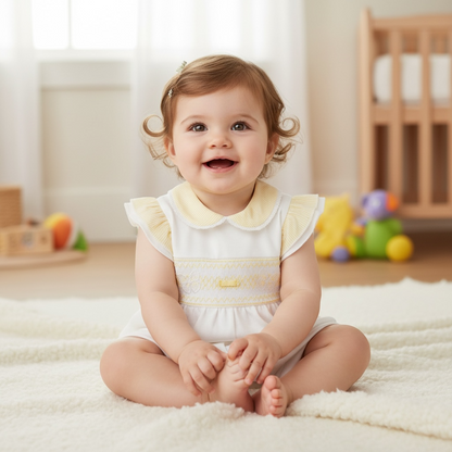 Amore - Romper, white lemon