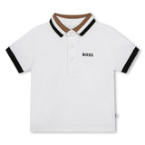 Boss, poloshirt, Boss - Polo Top, White, 18m-3yrs
