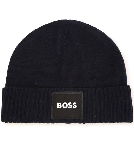 Boss, Hats, Boss - Navy knit pull on hat