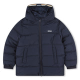Boss, Coats & Jackets, Boss - Navy padded coat with hood