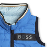 Boss, Coats & Jackets, Boss - Toddler Reversible Gilet, Electric/Pale Blue