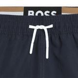 Boss, Shorts, Boss -  Navy Shorts, with elasticated mock top