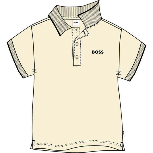 Boss, T-shirts, Boss - Sand polo T-shirt