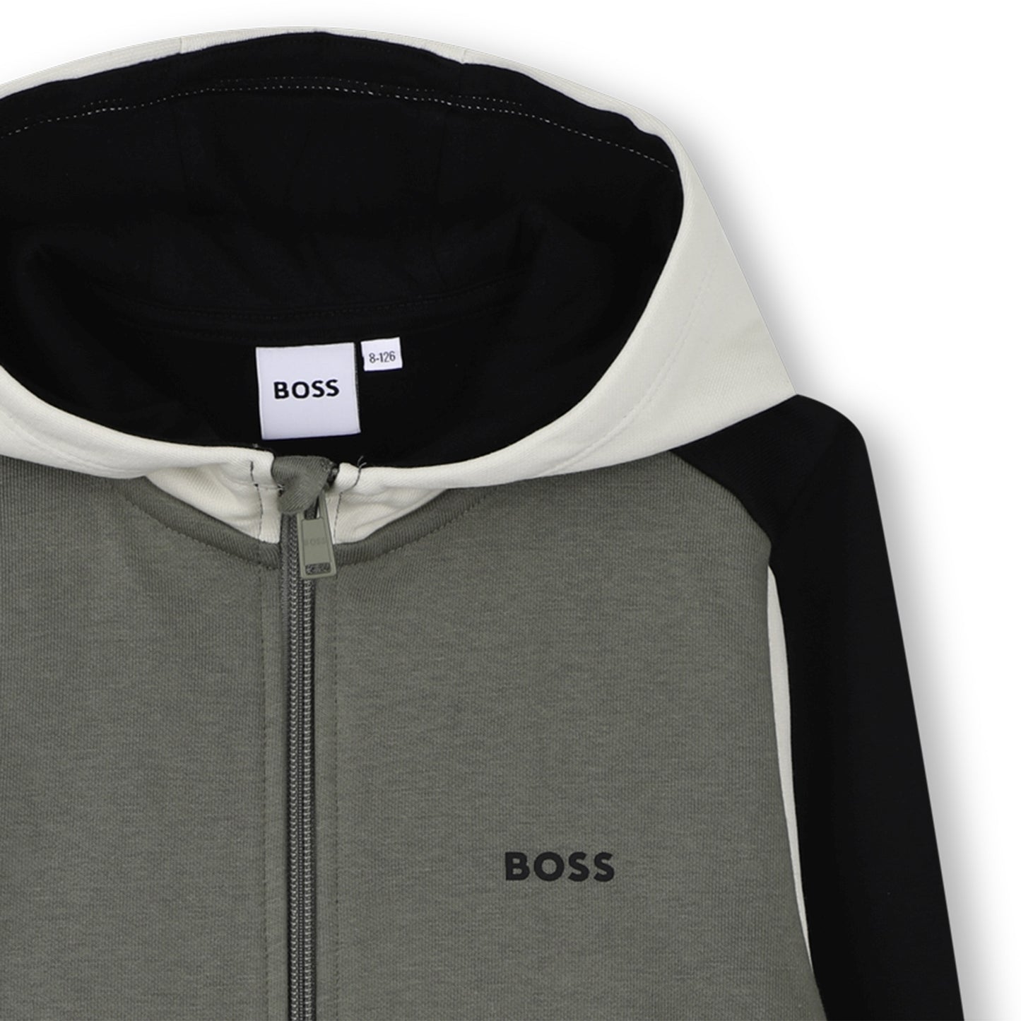 Boss - Khaki, black and cream tracksuit