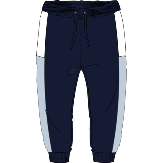 Boss - Navy jogging bottoms.  (18m - 3yrs)
