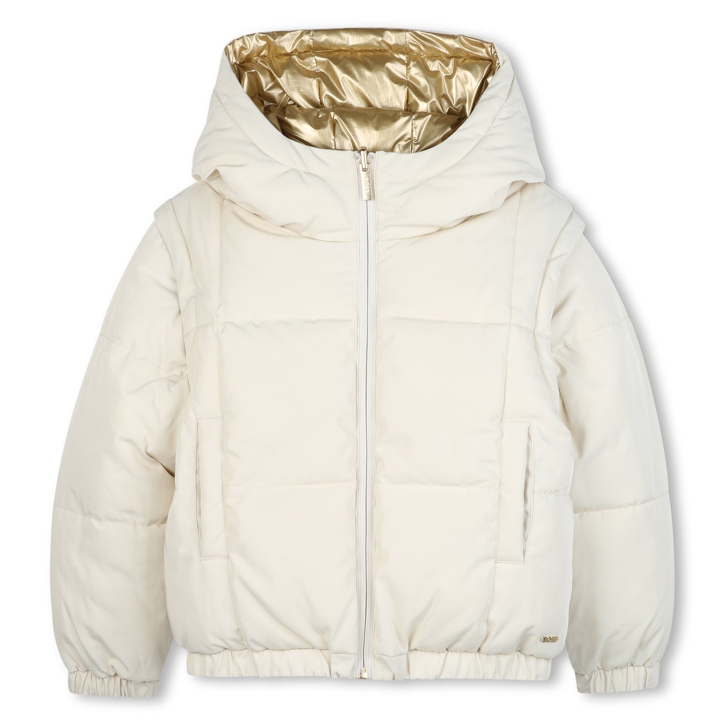 Boss -  Gold reversible puffer jacket