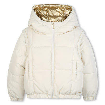 Boss -  Gold reversible puffer jacket