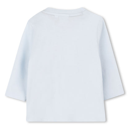 Boss - Pale blue long sleeved T-shirt, Boss front print  (18m-3yrs)