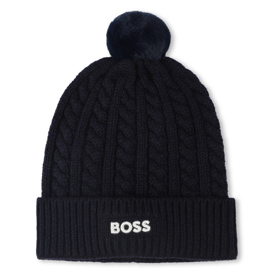 Boss - Navy knit pull on hat