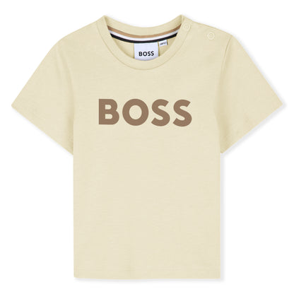Boss - Toddler, Beige T-shirt with BOSS front print
