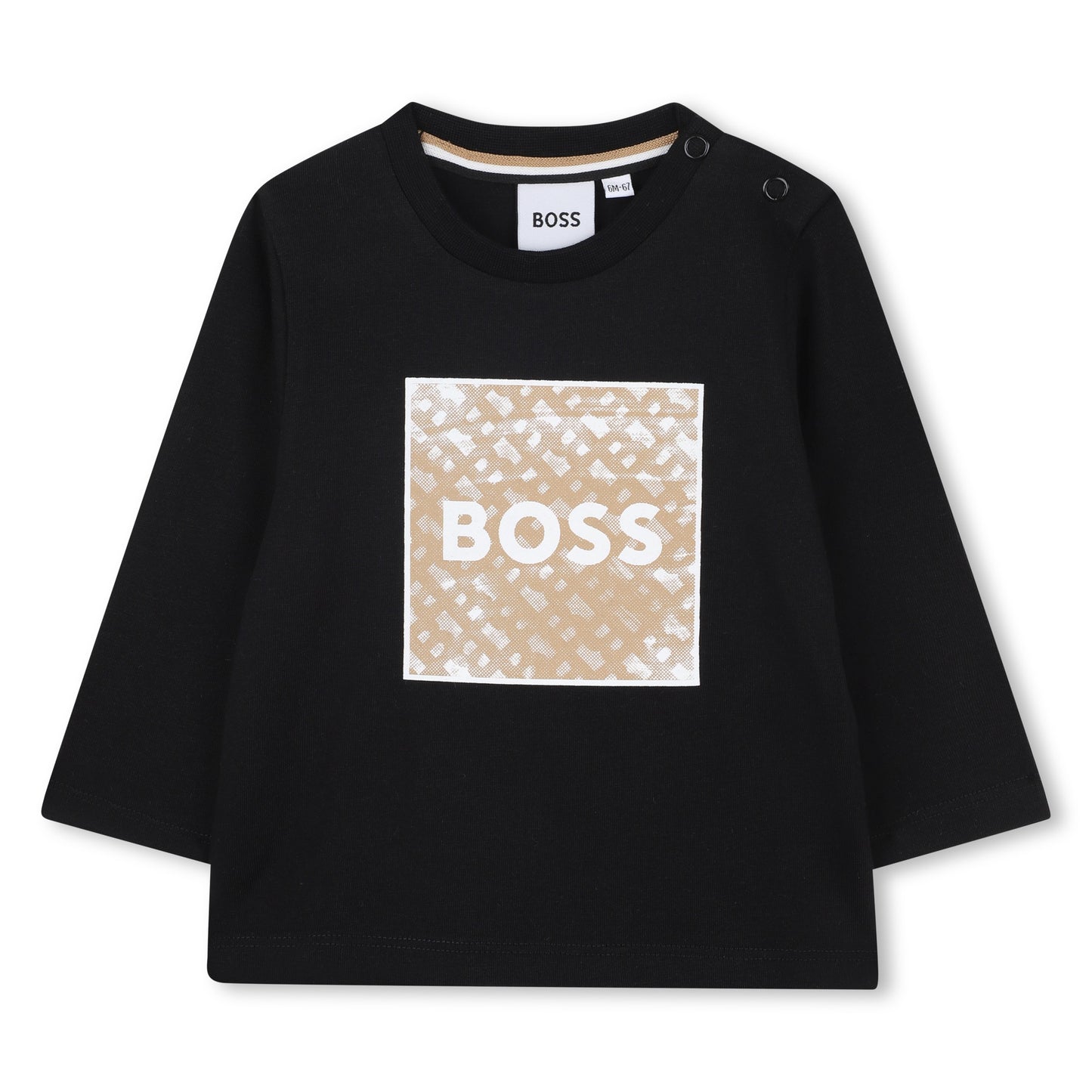 Boss - Black long sleeved T-shirt, 18 months