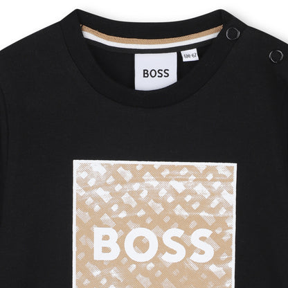 Boss - Black long sleeved T-shirt, 18 months