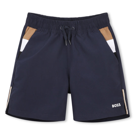 Boss - Navy swim shorts