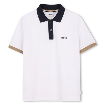 Boss - white polo T-shirt
