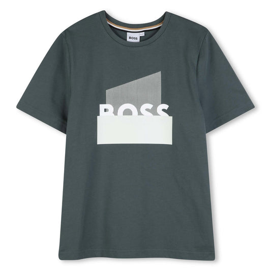 Boss - Green crew neck T-shirt