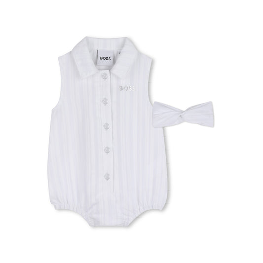 Boss - Baby girls romper with headband