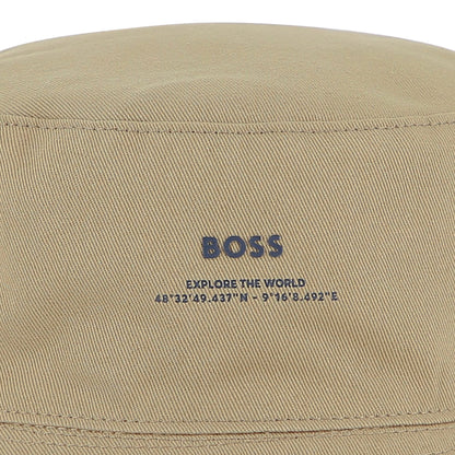 Boss - Reversible bucket hat, stone