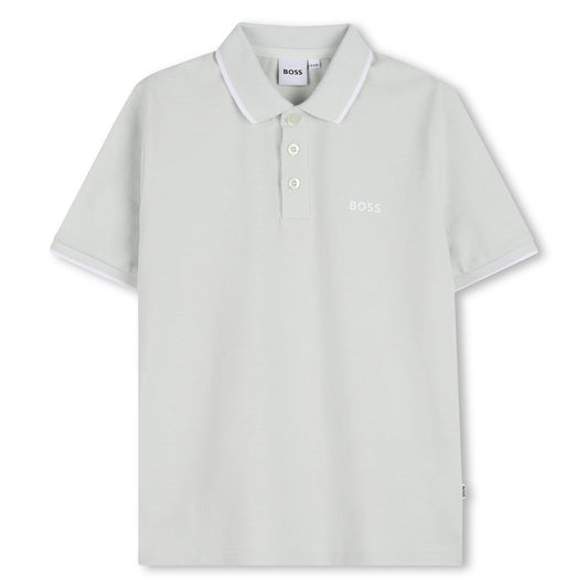 Boss - Mint green polo T-shirt