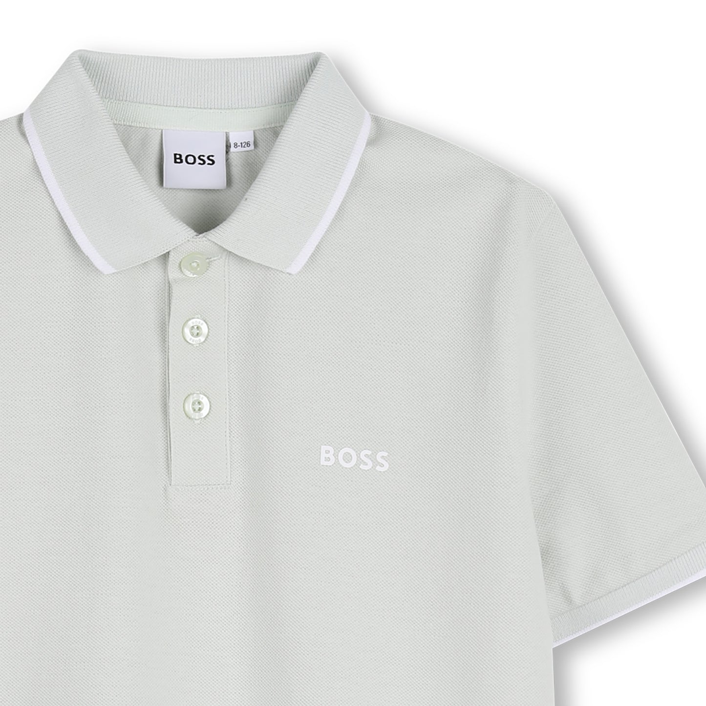 Boss - Mint green polo T-shirt
