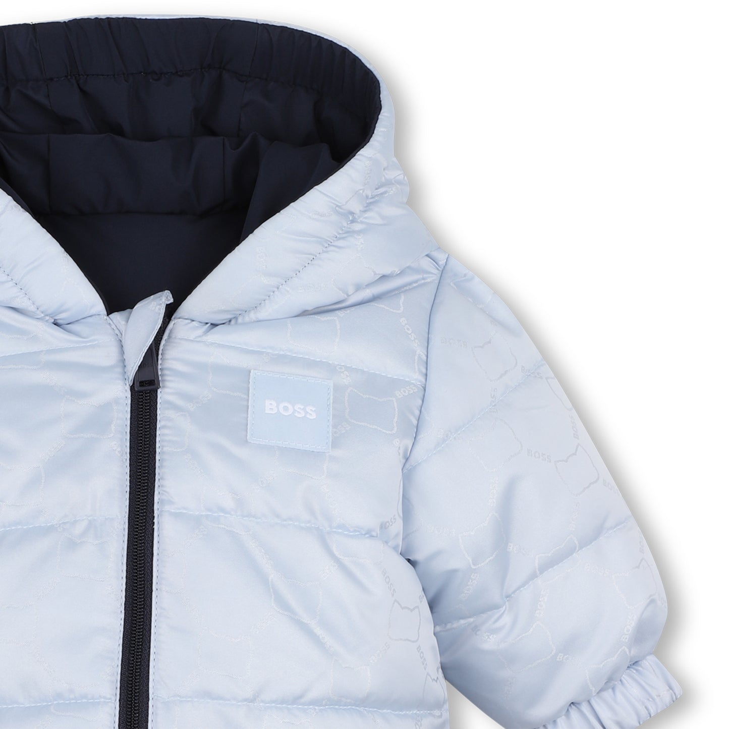 Boss - Baby jacket, reversible, Light blue / navy
