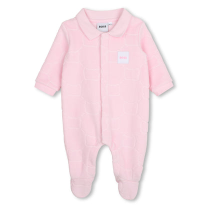 Boss - Romper and hat, soft pink