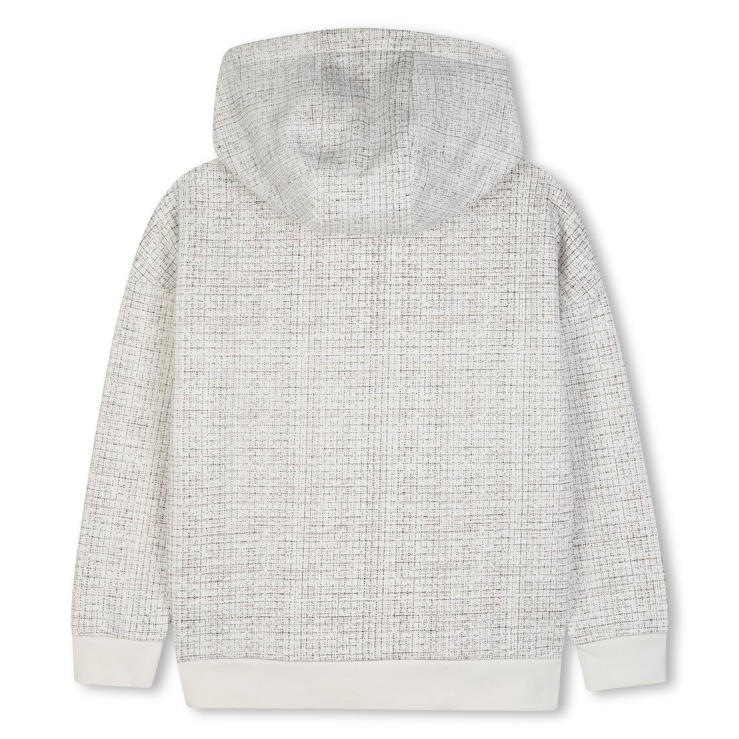 Boss - Hoodie with all over grid print and front BOSS branding