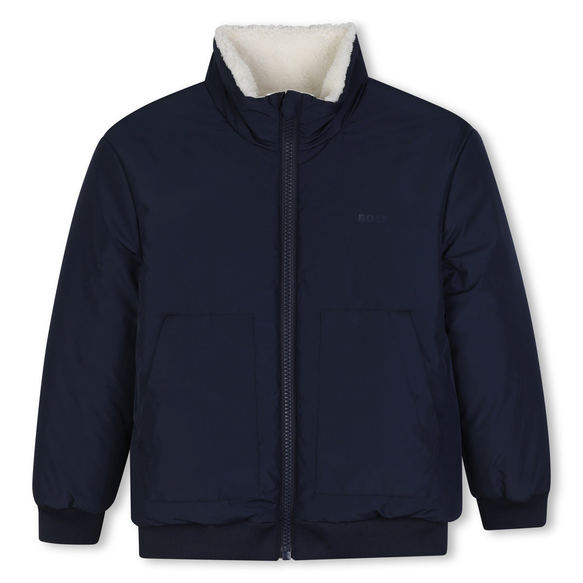 Boss - Reversible navy and cream jacket