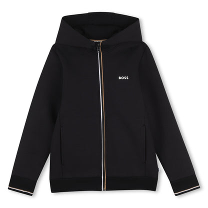 Boss - Black tracksuit, zipper hoodie and bottoms