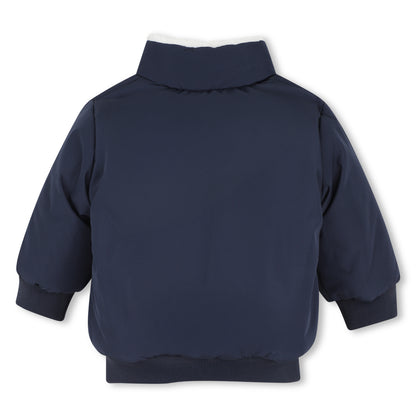 Boss - Zip fleece, reversible, navy and cream (toddler)