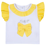 Little A, Dresses, Little A - Lemon and white 2 piece top and pants set, Jazzy